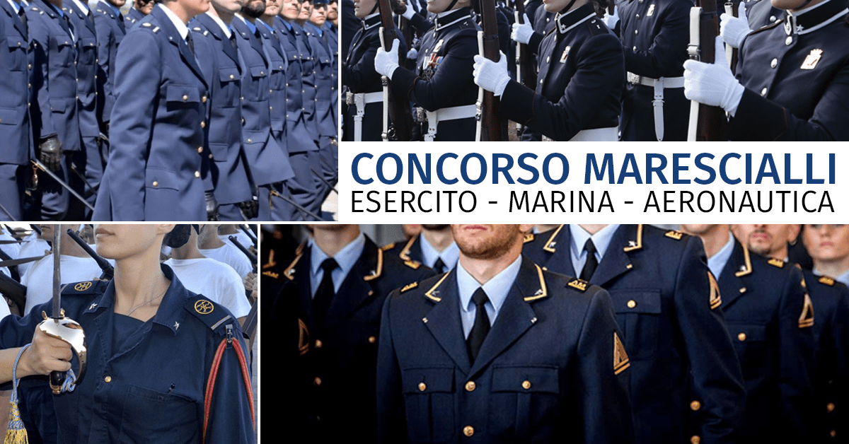 Concorso Allievi Marescialli 2020 (Esercito, Marina, Aeronautica) - Modifica Bando