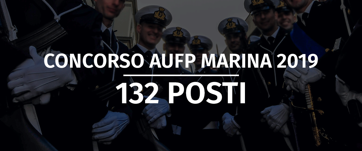 Concorso 132 AUFP Marina Militare 2019