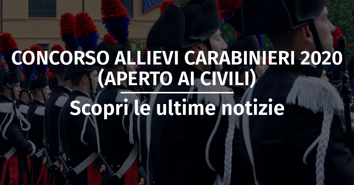 Concorso psicologo carabinieri 2020