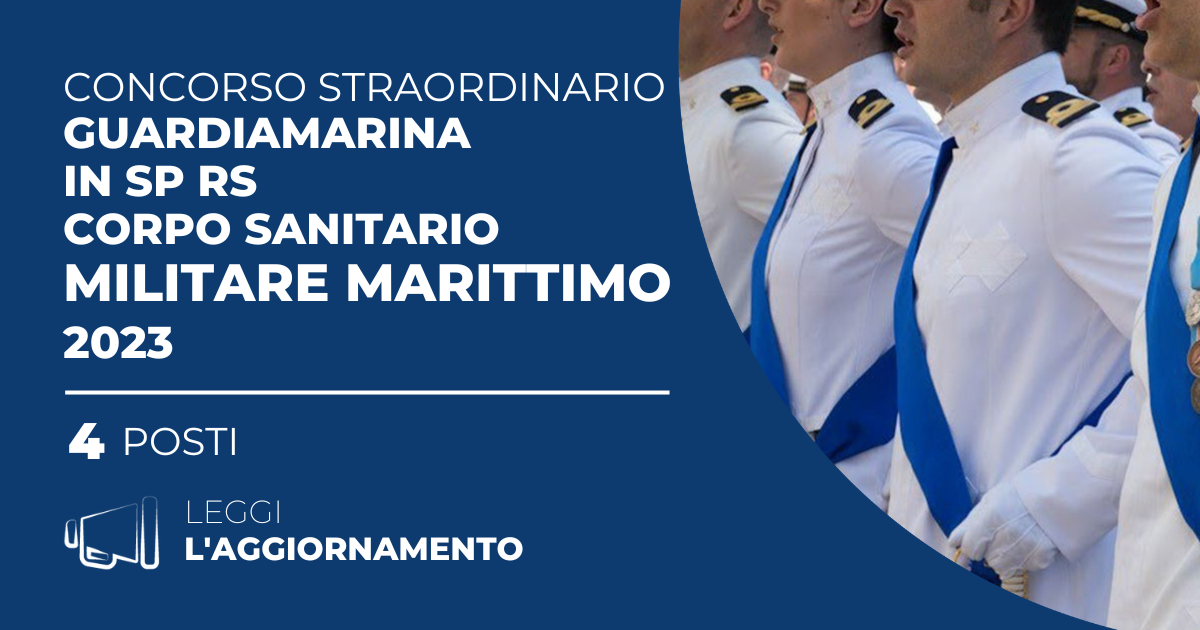 Concorso-Straordinario-4-Guardiamarina-in-SP-RS-Corpo-Sanitario-Militare-Marittimo-2023