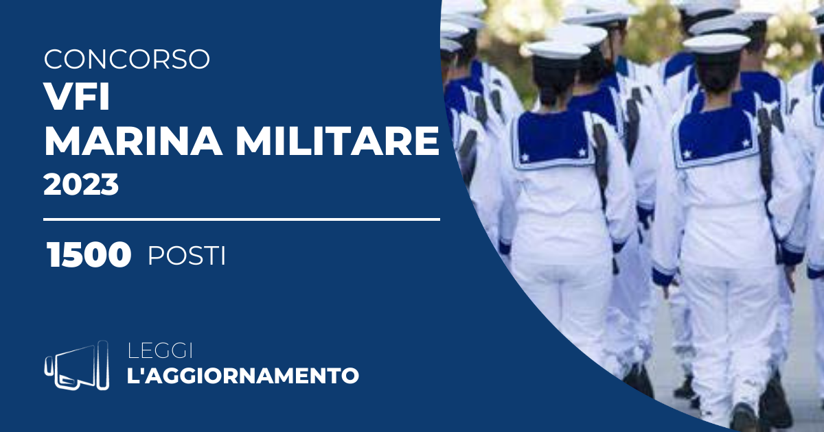 Concorso 1500 VFI Marina Militare 2023