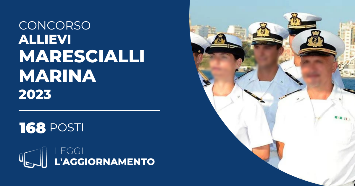 Concorso 168 Allievi Marescialli Marina 2023