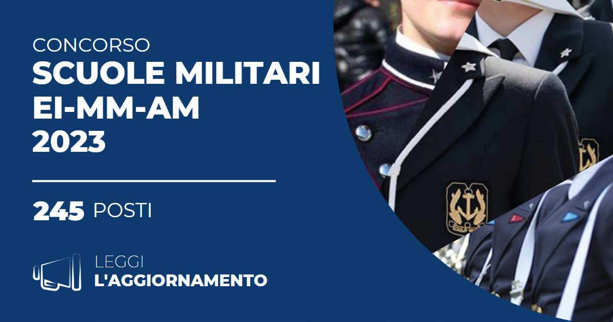 Concorso 245 Allievi Scuole Militari 2023