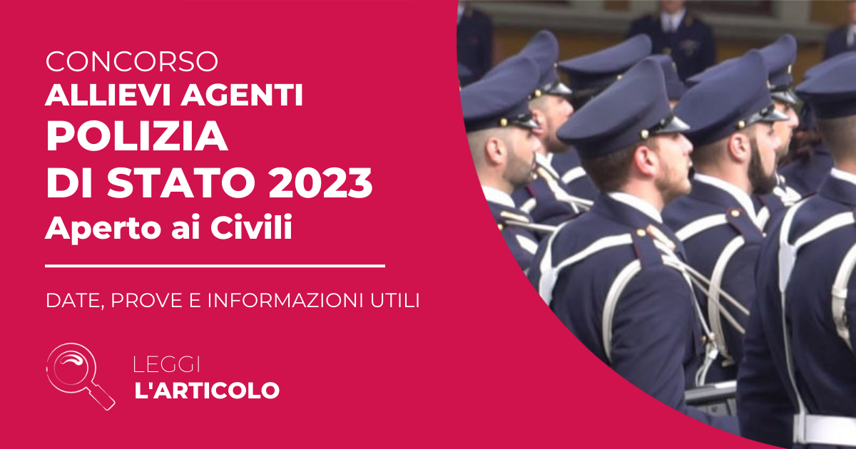 Concorso-1650-allievi agenti polizia di stato 2023 aperto ai civili