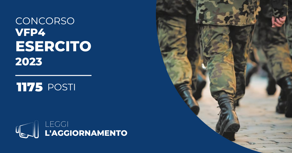 Concorso 1175 VFP4 Esercito 2023